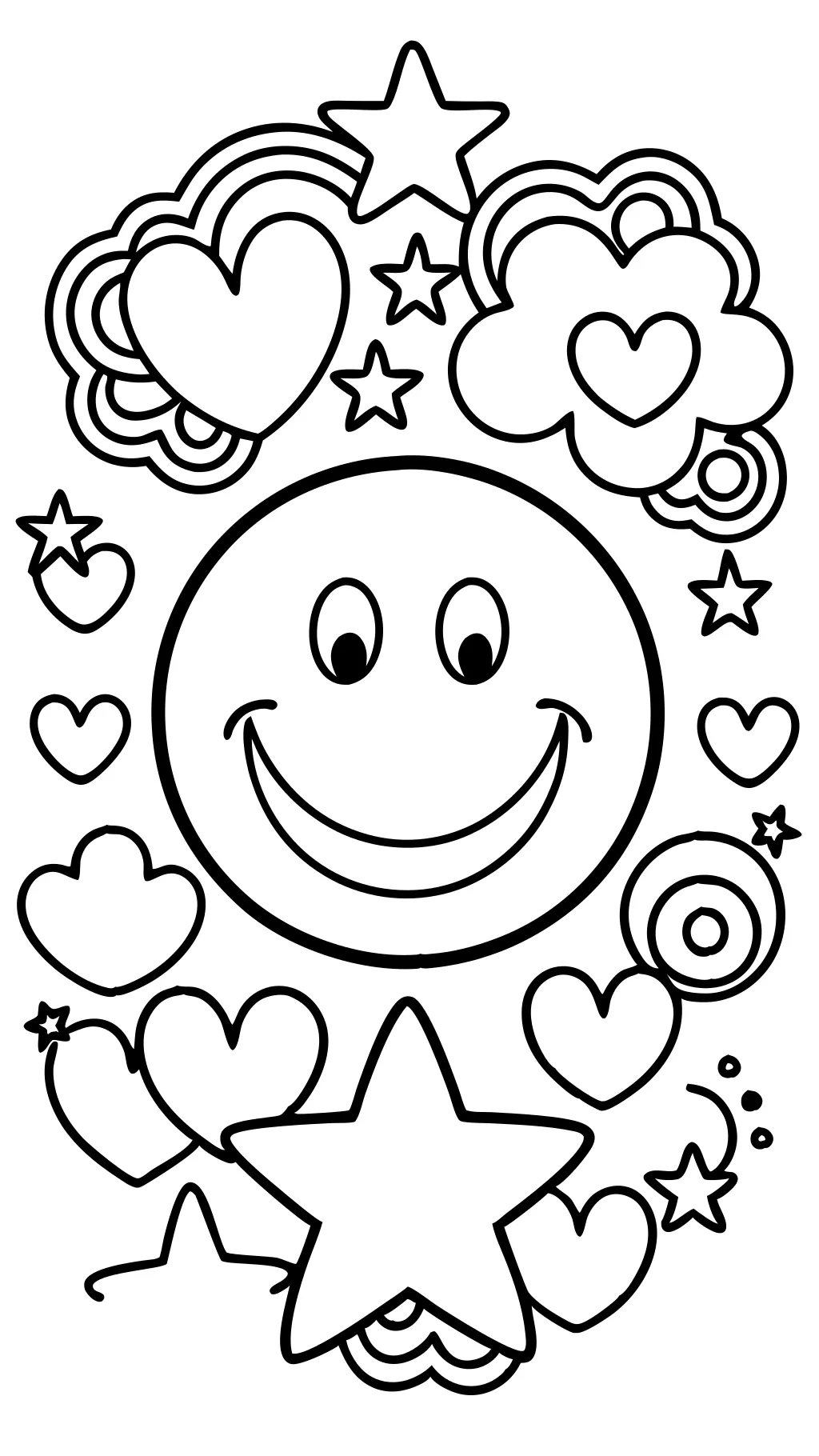 smile coloring page